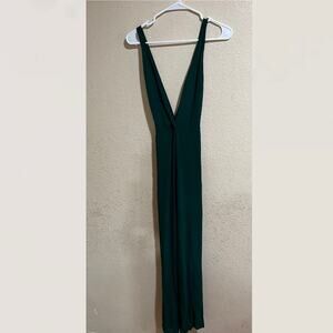 Reformation Sofi Wide Leg Jumpsuit - Emerald - size 2